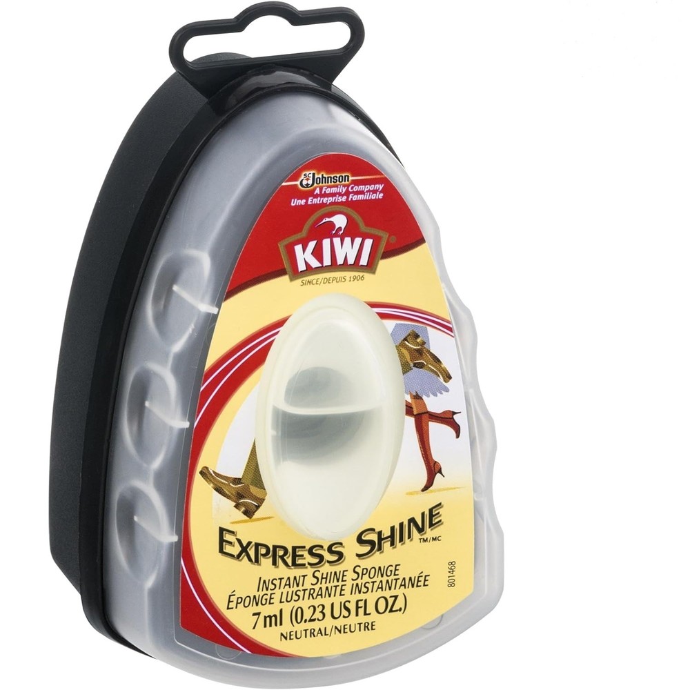 Express Neutral Shoe Shine Sponge - Travel-Friendly Leather Care Solution