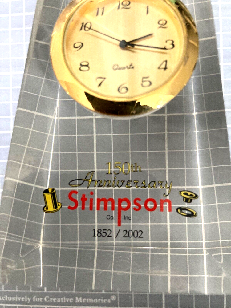 Stimpson - Grommets & Washers Acrylic Desk Clock