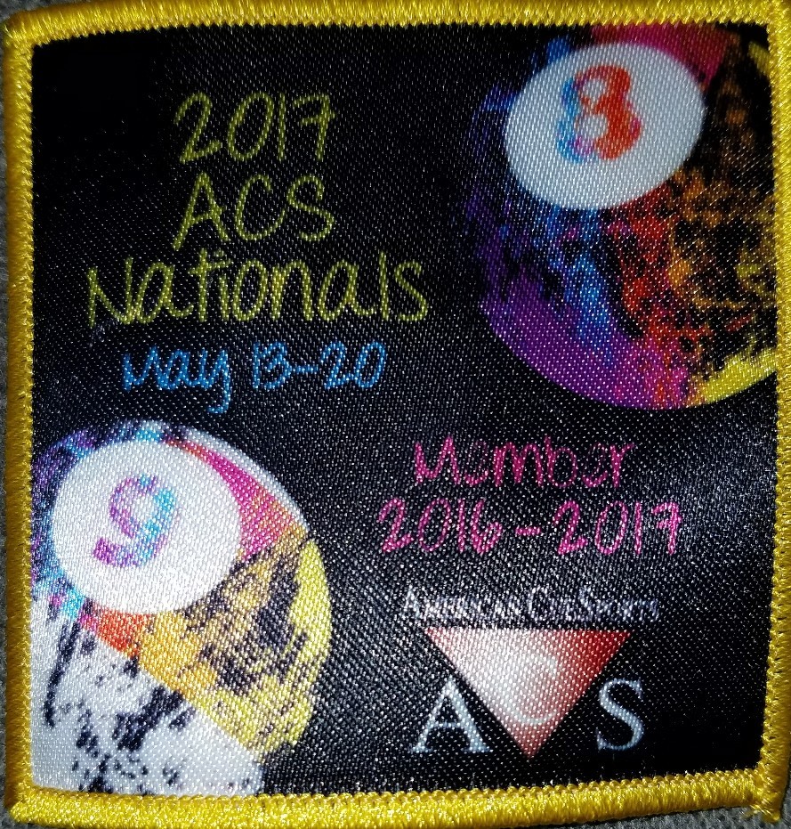 🔥💥🎱 ACS 2016/2017 LEAGUE MEMBERSHIP PATCH PATCHES POOL LEAGUE 🎱💥🔥