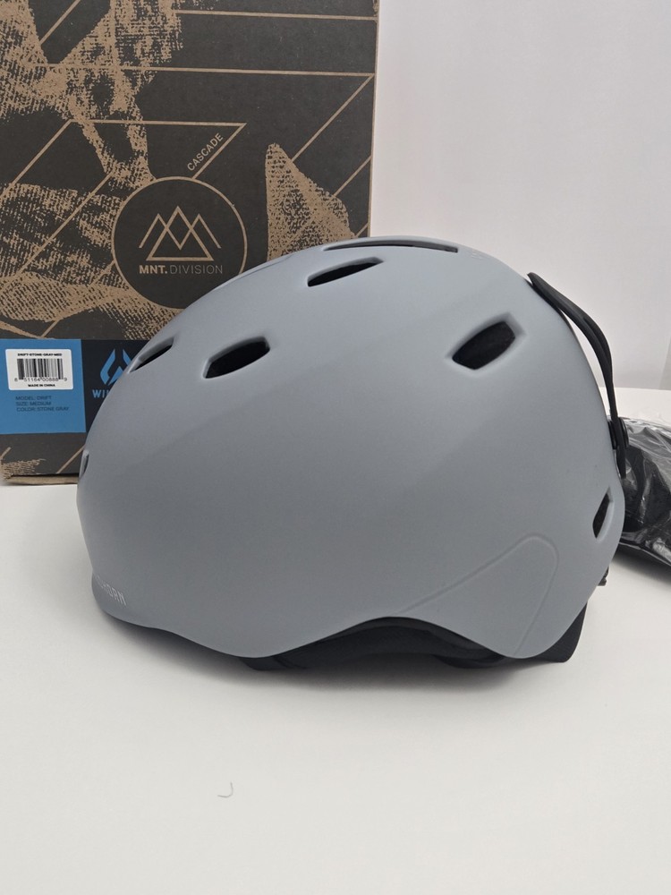 Wildhorn Drift Snowboard Helmet Stone Gray MEDIUM Ski