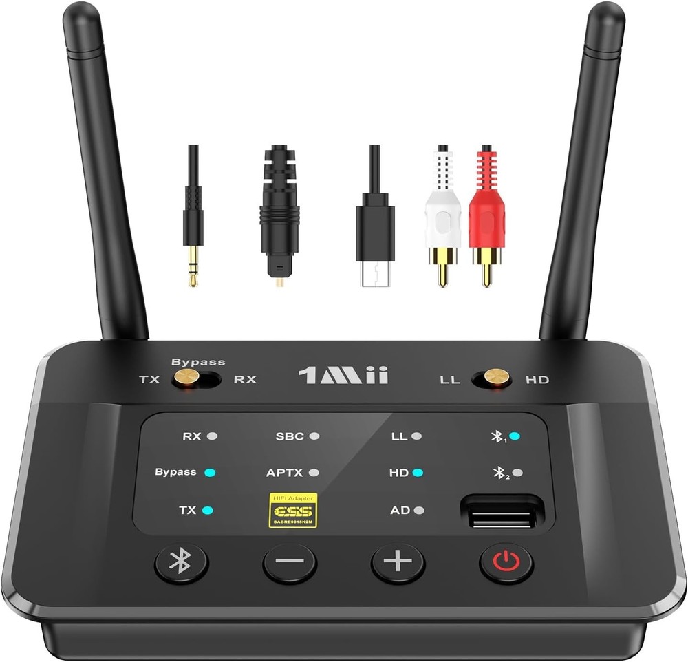 1Mii B03S Bluetooth 5.3 Transmitter & Receiver – Wireless Audio Adapter