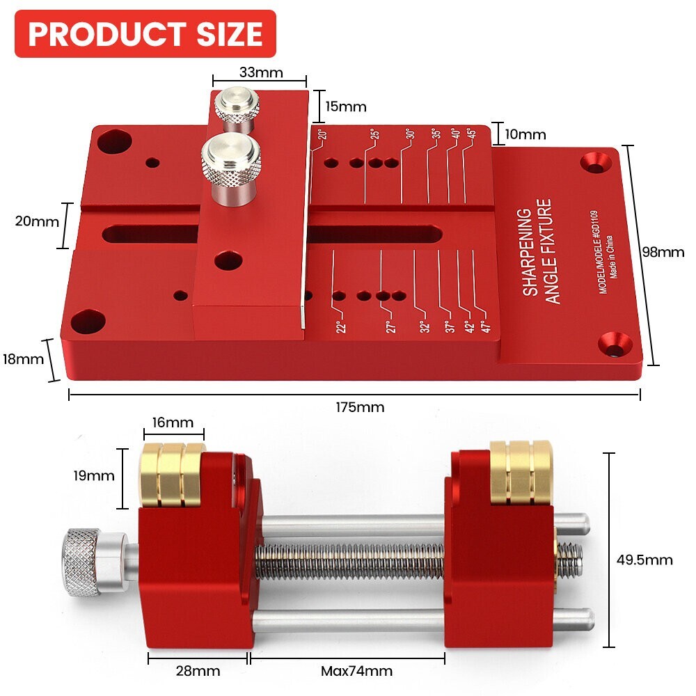 Mohoo Sharpening System Honing Guide Sharpening Holder Angle Fixture