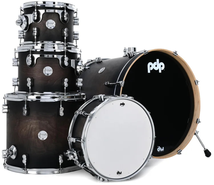 PDP Concept Maple Shell Pack - 5-piece - Satin Charcoal Burst
