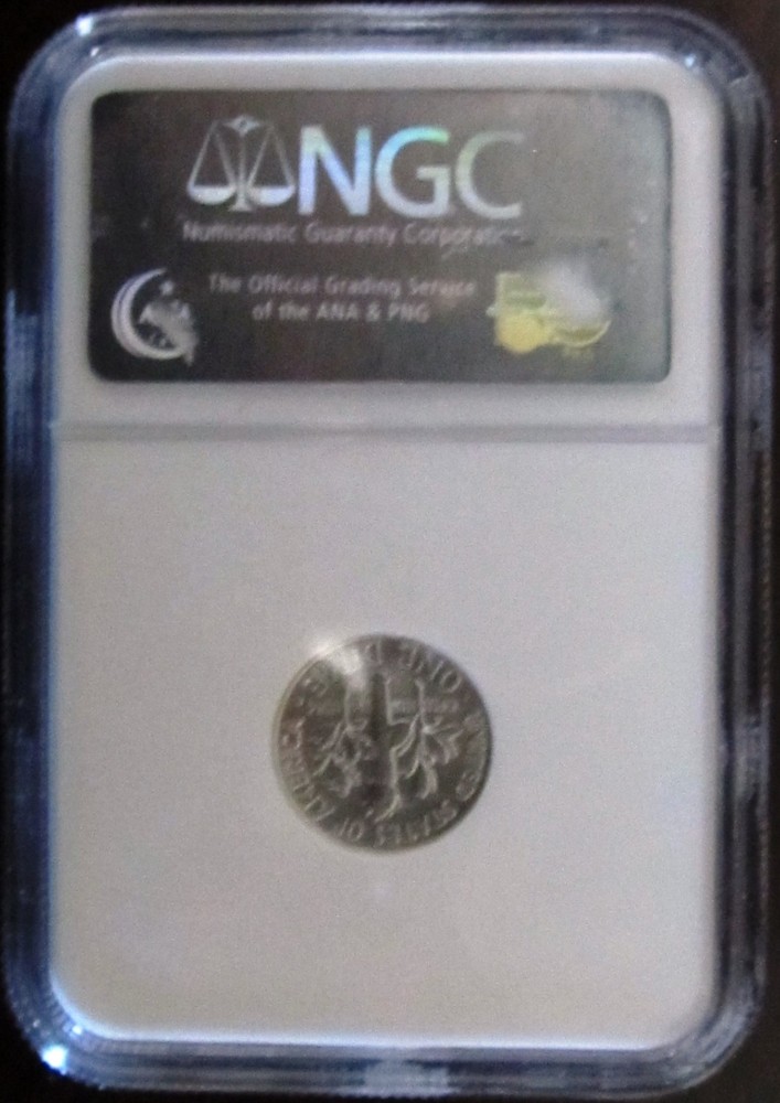 1950 Roosevelt Dime, NGC MS 66