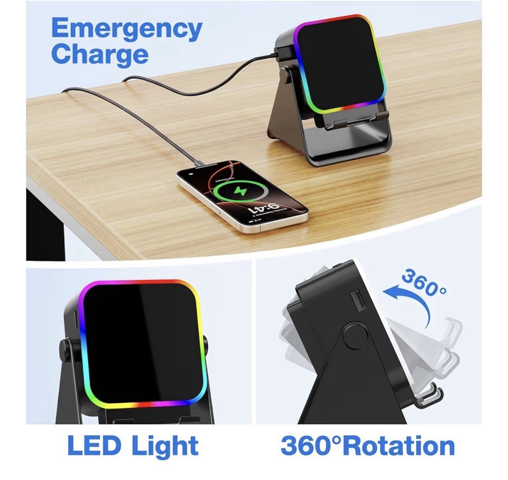 TARKARI Bluetooth Induction Audio Dock Emergency Charge for iPhone Android