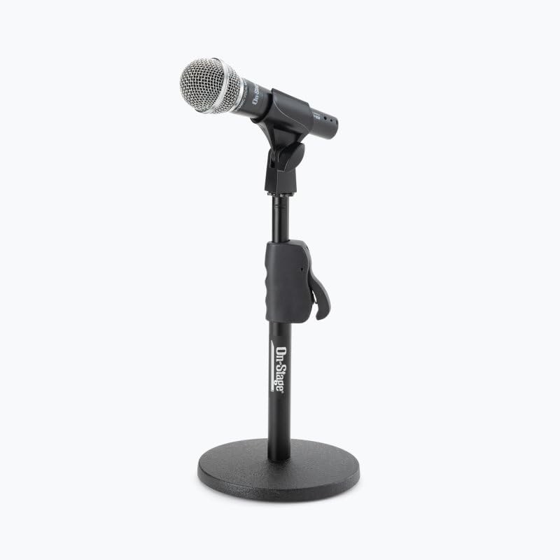 On-Stage DS7200QRB Quick-Release Adjustable Desktop Microphone Stand