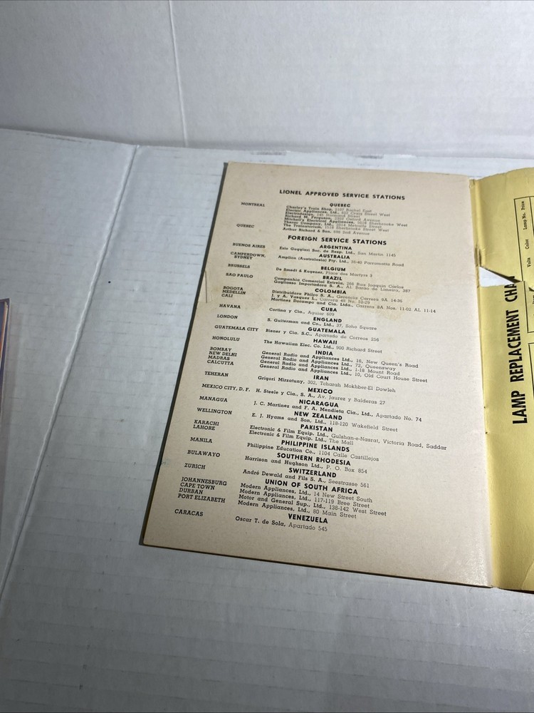 HO - 1950 Instructions For Assembling And Operating Lionel Trains