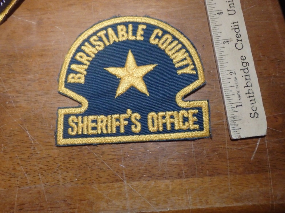 BARNSTABLE COUNTY  MASSACHUSETTS OBSOLETE VEST PATCH BX 25#11