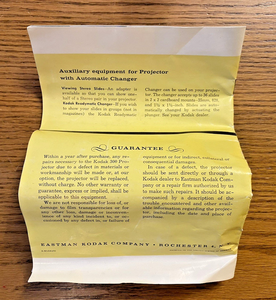 VINTAGE Kodak 300 Projector Model 1