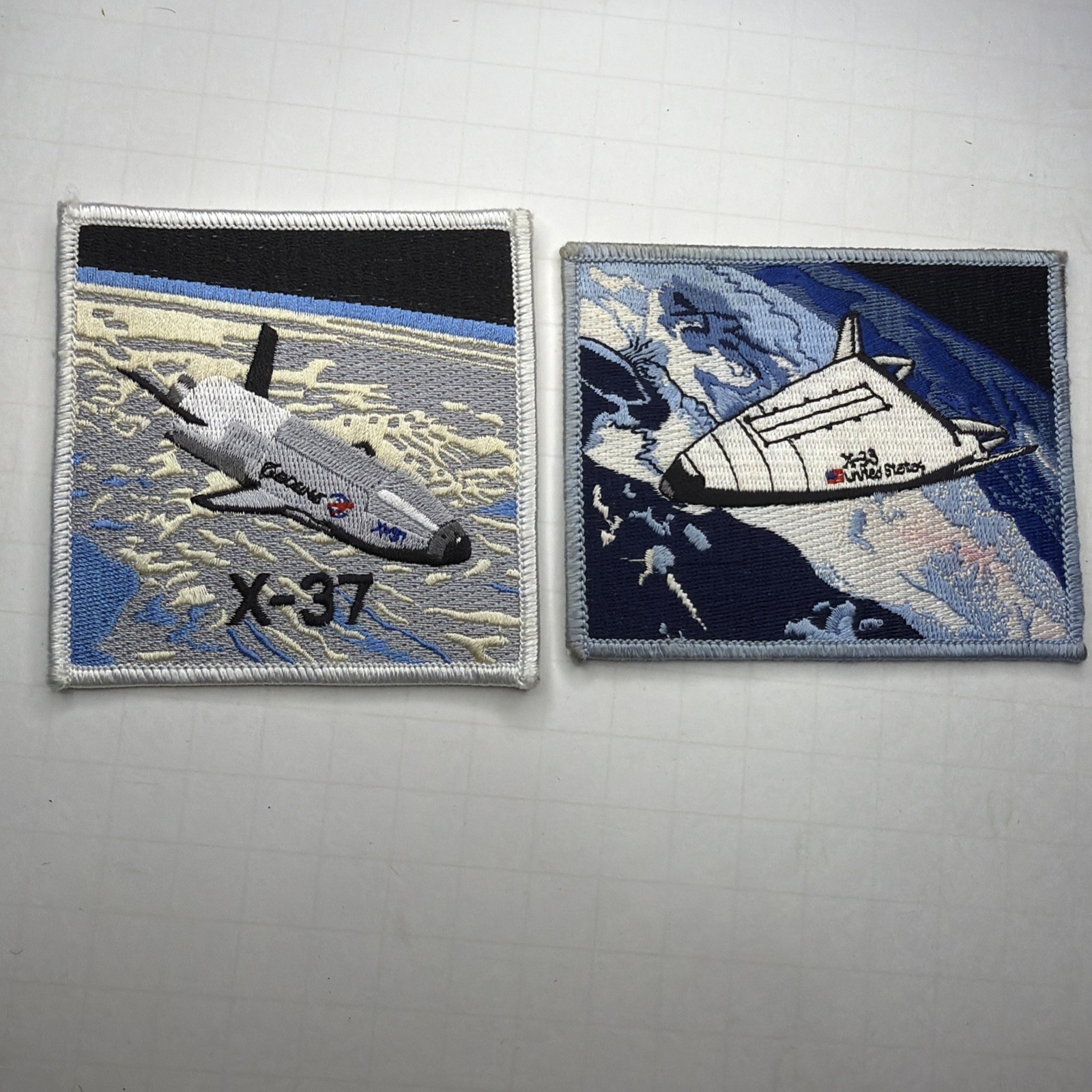 NASA Space Plane X-33 & X-37 Cloth Patch  Collection