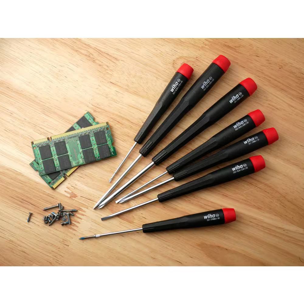 Precision Slotted/Phillips Screwdriver Set (7-Piece)