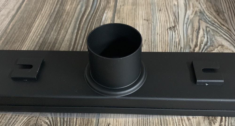 12 Inch Shower Linear Black Matte Drain Rectangular Floor Drain with Accessories