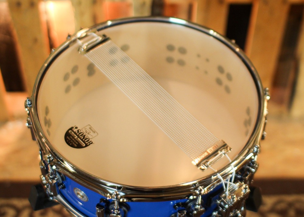 Sonor 14x5.5 SQ2 Thin Birch Solid Blue High Gloss Snare Drum