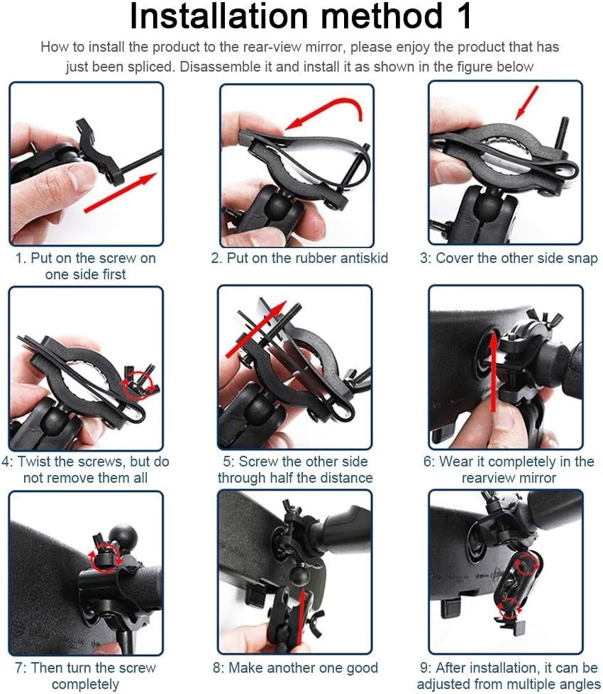 Compact Dash Camera Mount - Universal Holder Rotates 360° for Optimal Viewing