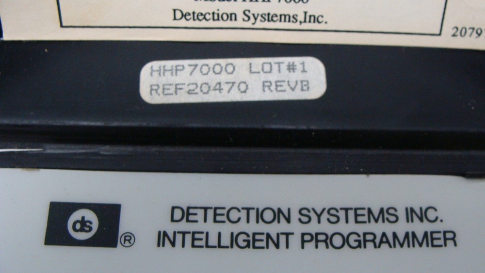 DS DETECTION SYSTEMS INTELLIGENT PROGRAMMER HHP7000 FOR 7100