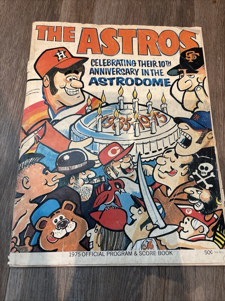 1975 Houston Astros Baseball Program