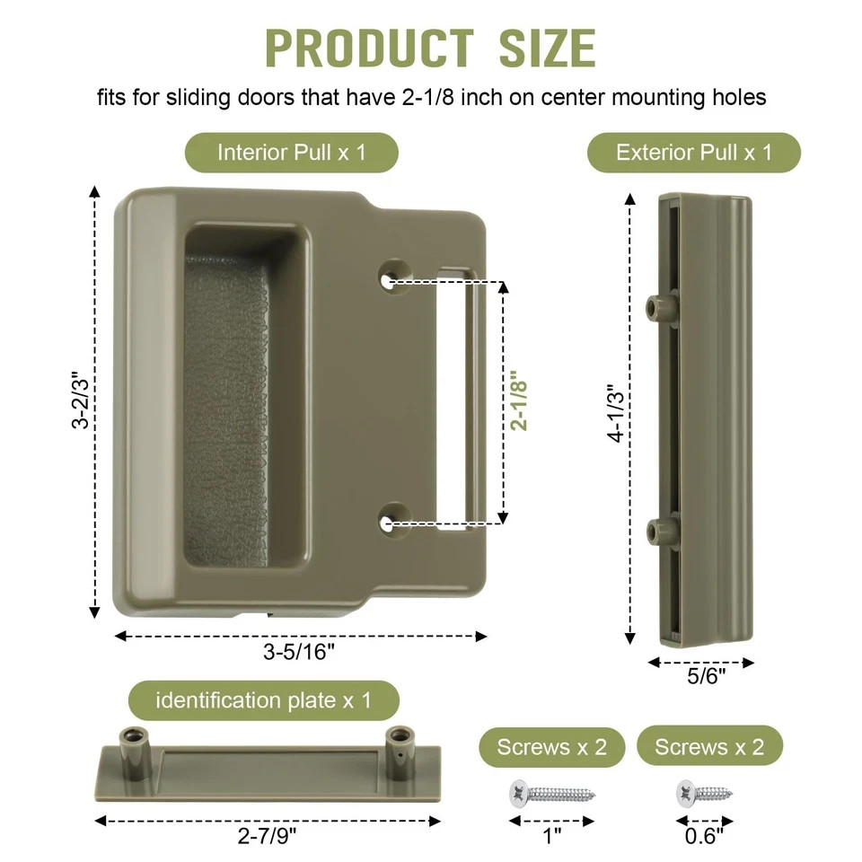 Sliding Screen Door Handle Replacement for Andersen Screen Door Hardware Kit ...