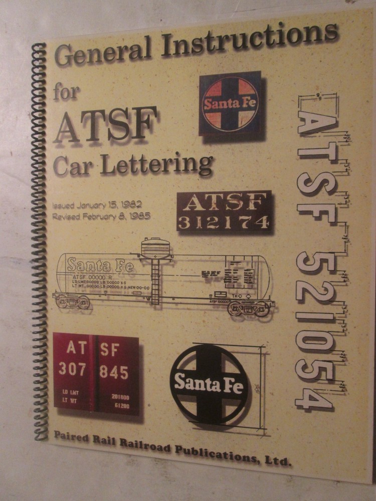 General Instructions for ATSF Car Lettering