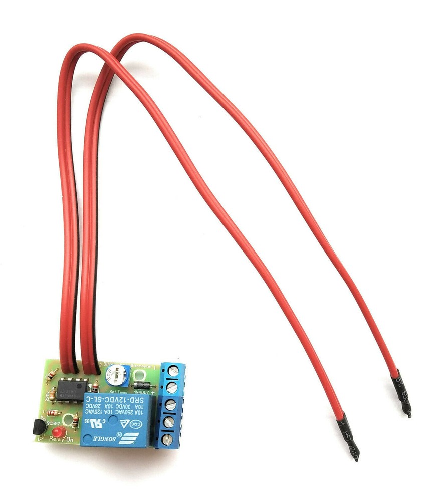 Differential electronic thermostat solar water heating pump controller 12V 10A