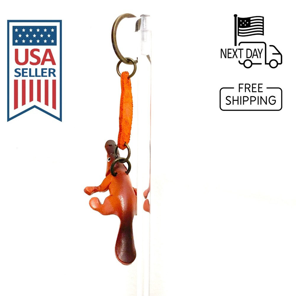 Platypus Handmade Leather Keyring