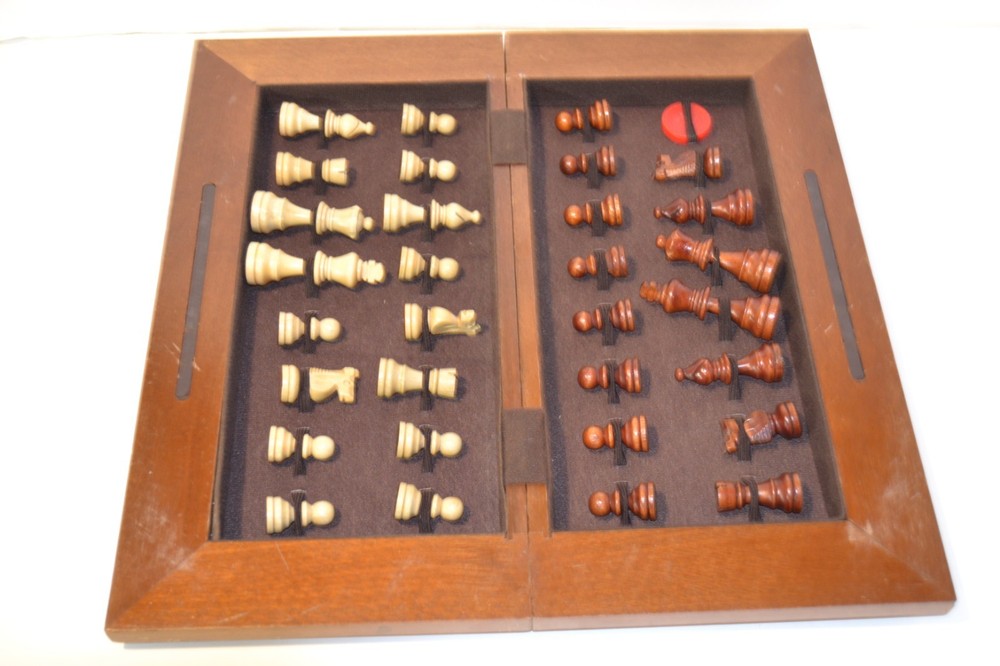 Vintage Pressman Wood Chess Set