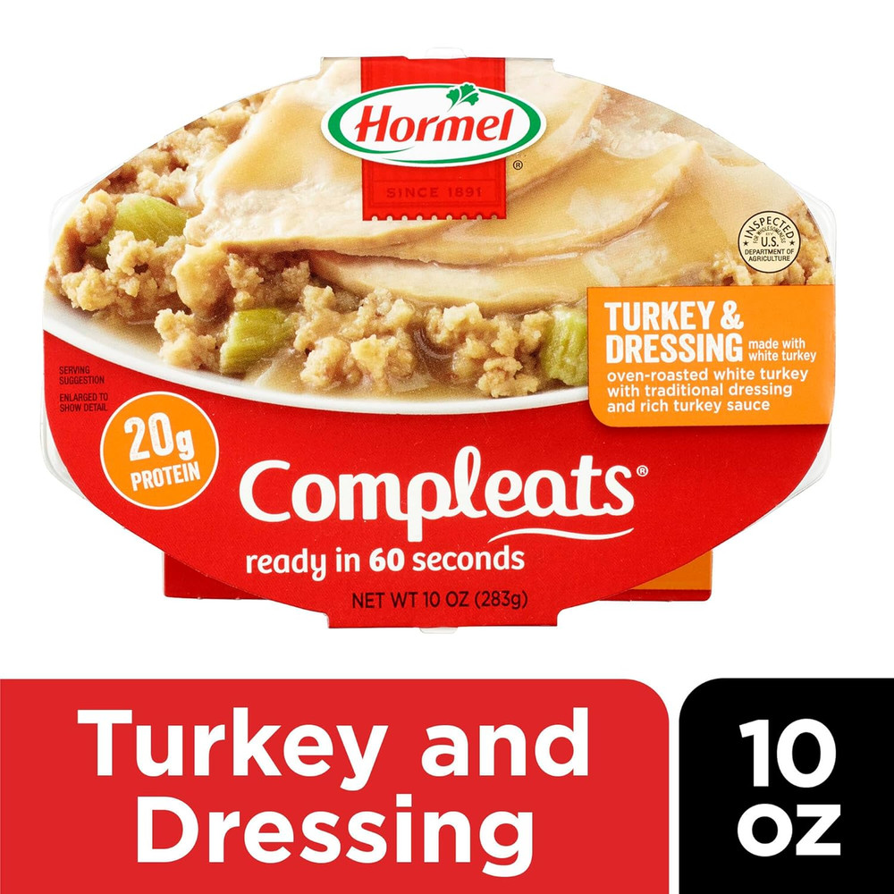 Turkey & Dressing Microwave Tray, 10 oz. (6 Pack)