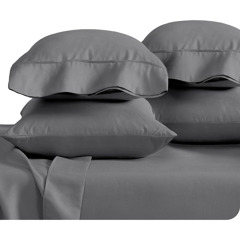 Microfiber Pillowcases 4 Pack Soft Durable OEKO-TEX Certified Standard Size New