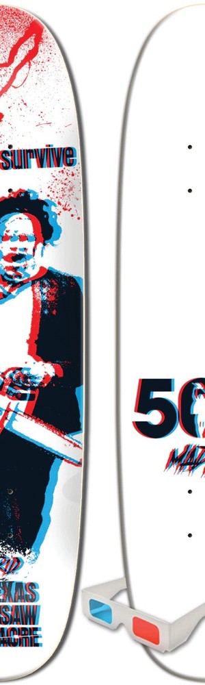 Madrid Skateboards Texas Chainsaw Massacre Survive 3D Skateboard Deck