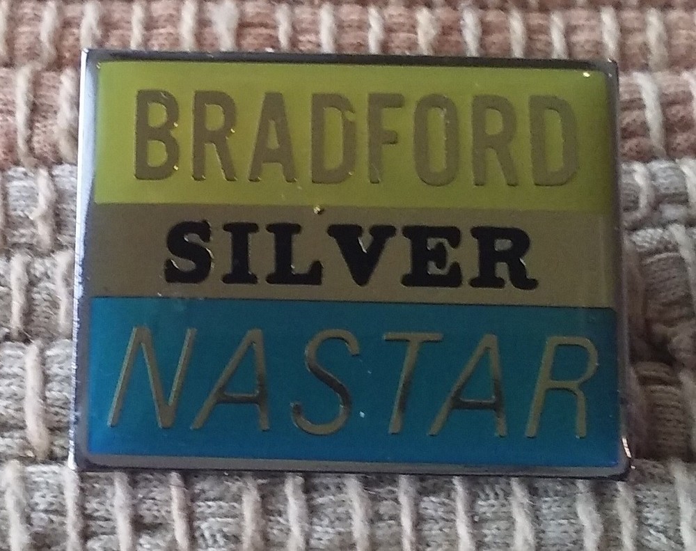 Bradford Silver NASTAR badge pin
