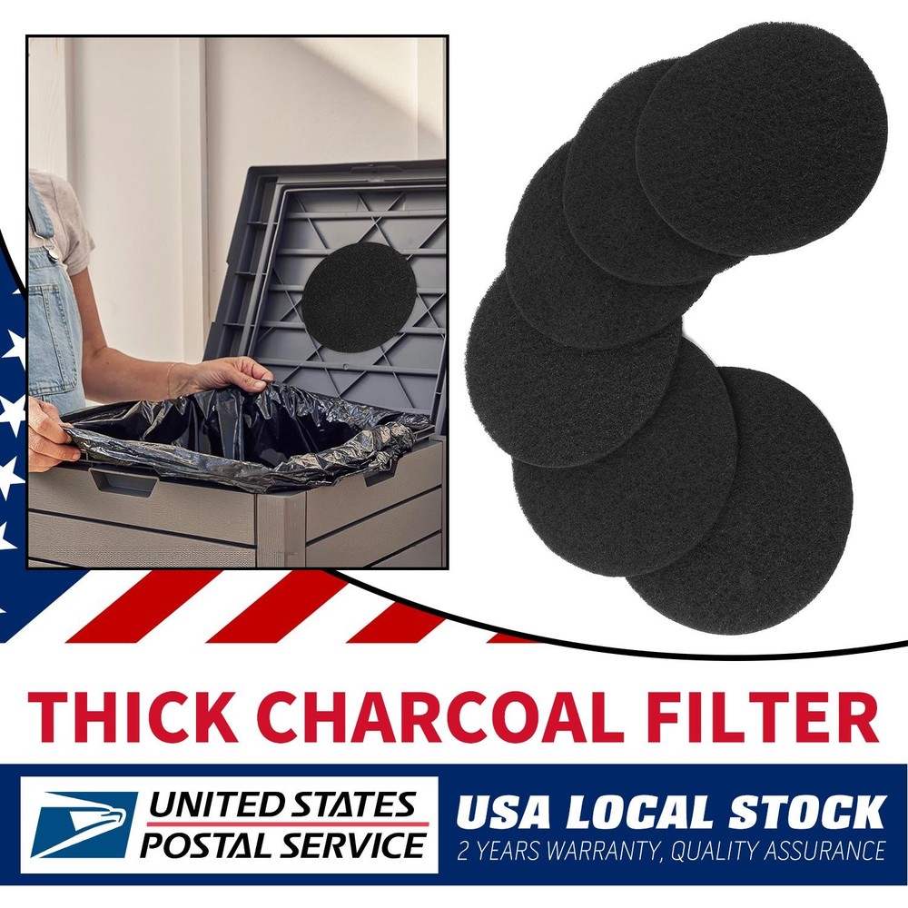 6 Pack 6.7 Inch Compost Bin Filter Inserts for Standard Compost Containers