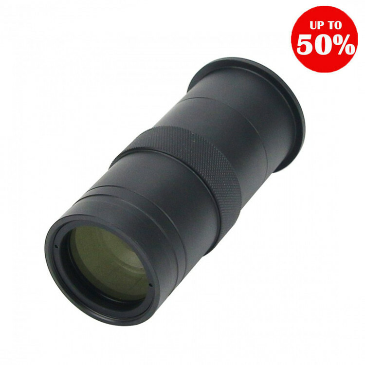 8X-100X C-Mount Microscope Lens  Zoom Lens 25MM for Microscope Camera Eyepiece