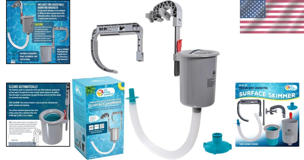 Pool Surface Skimmer - Attaches to Various Frames