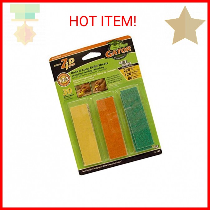 Micro Zip Sander Refill, 3.5x1 - Sanding Sheets for Precision Work