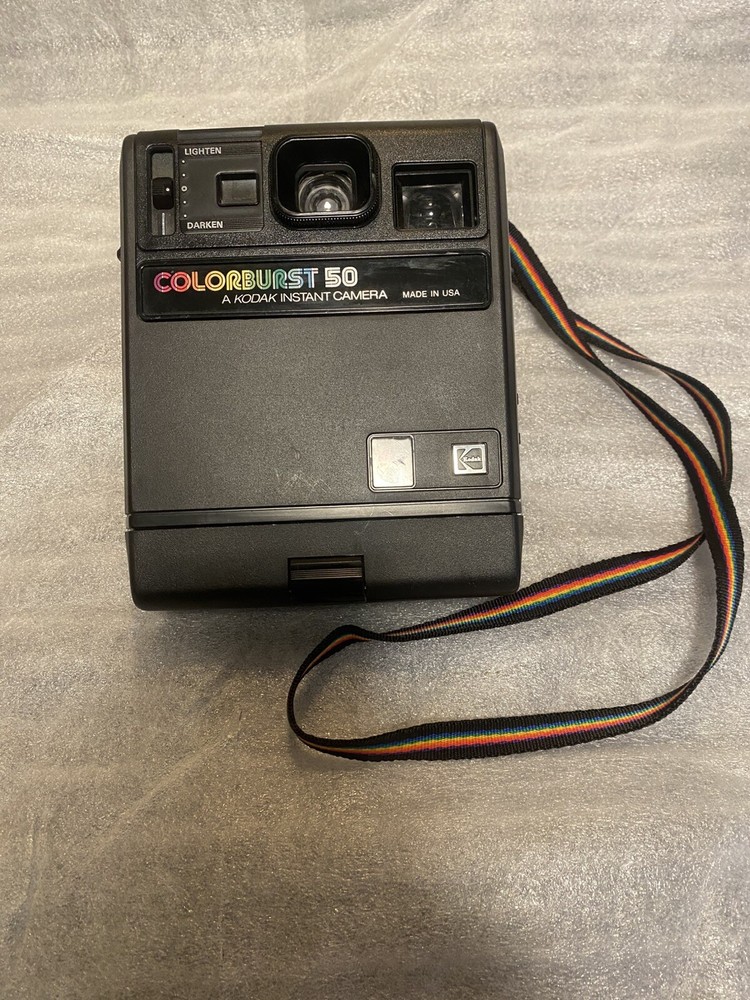 Kodak Colorburst 50 Instant Film Camera Polaroid Type w/ Strap - Untested