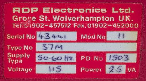 RDP Electronics Group S7M Amplifier & ACT1000C 25mm LVDT Displacement Transducer
