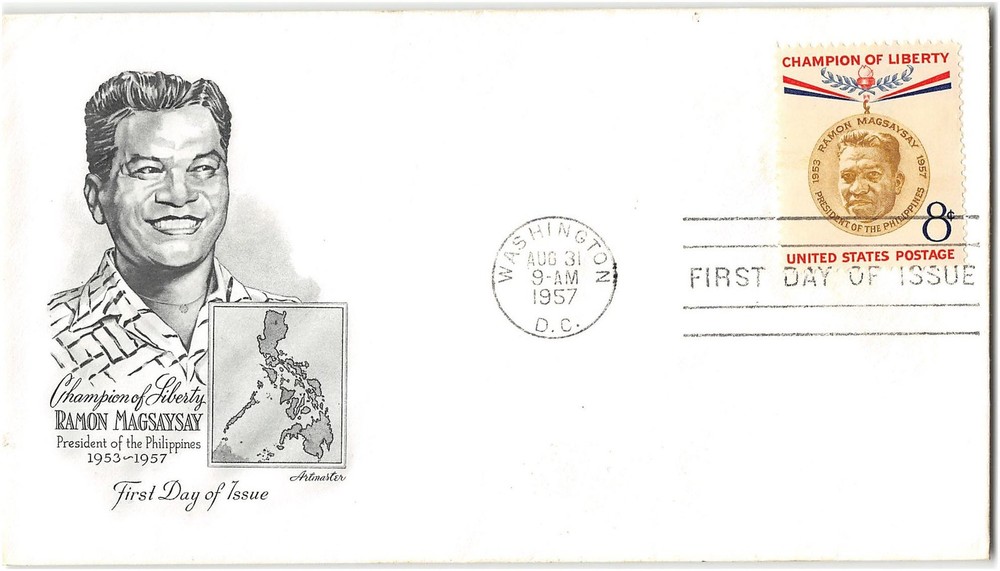 US #1096 First Day Cover (FDC), 1957