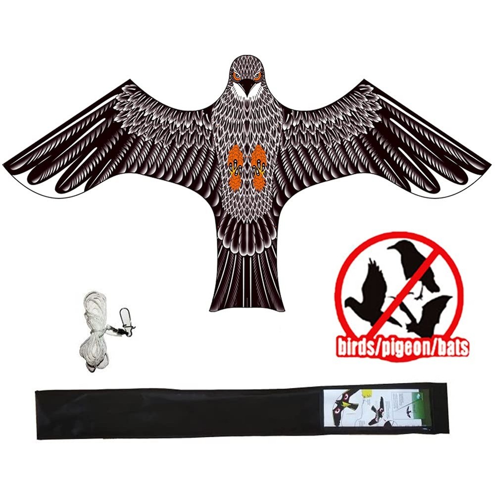 Birds Repeller Flying Kite,Simulated Hawk,Flash Reflective Scarer,Wind Power ...
