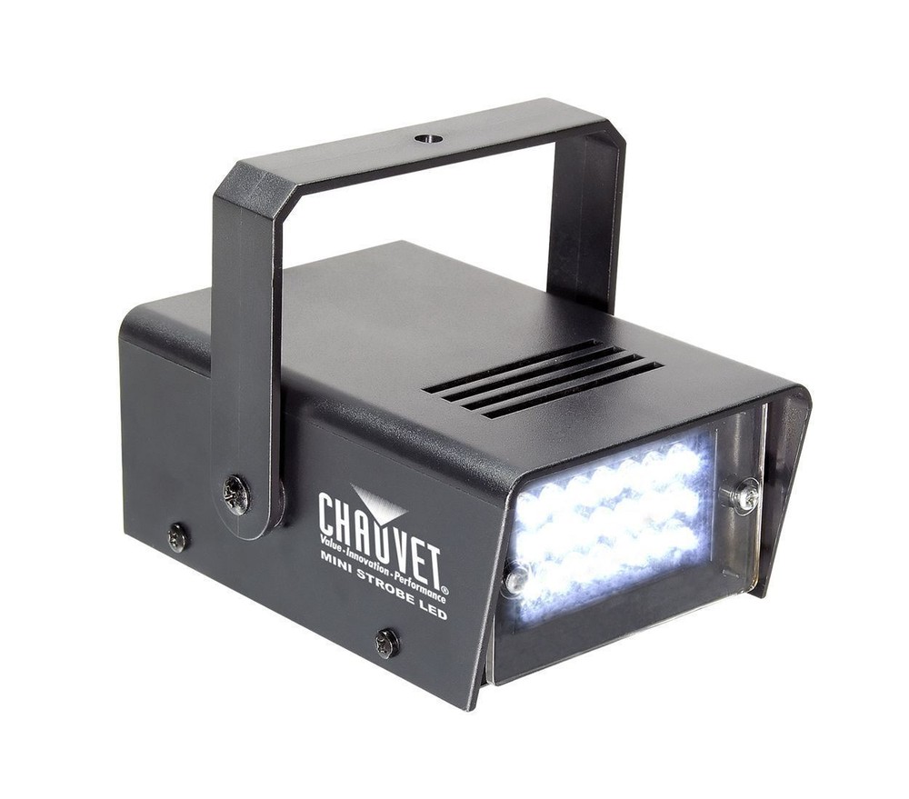 2 Chauvet DJ MINI STROBE LED Compact Strobe Lights With Austable Strobe Rate