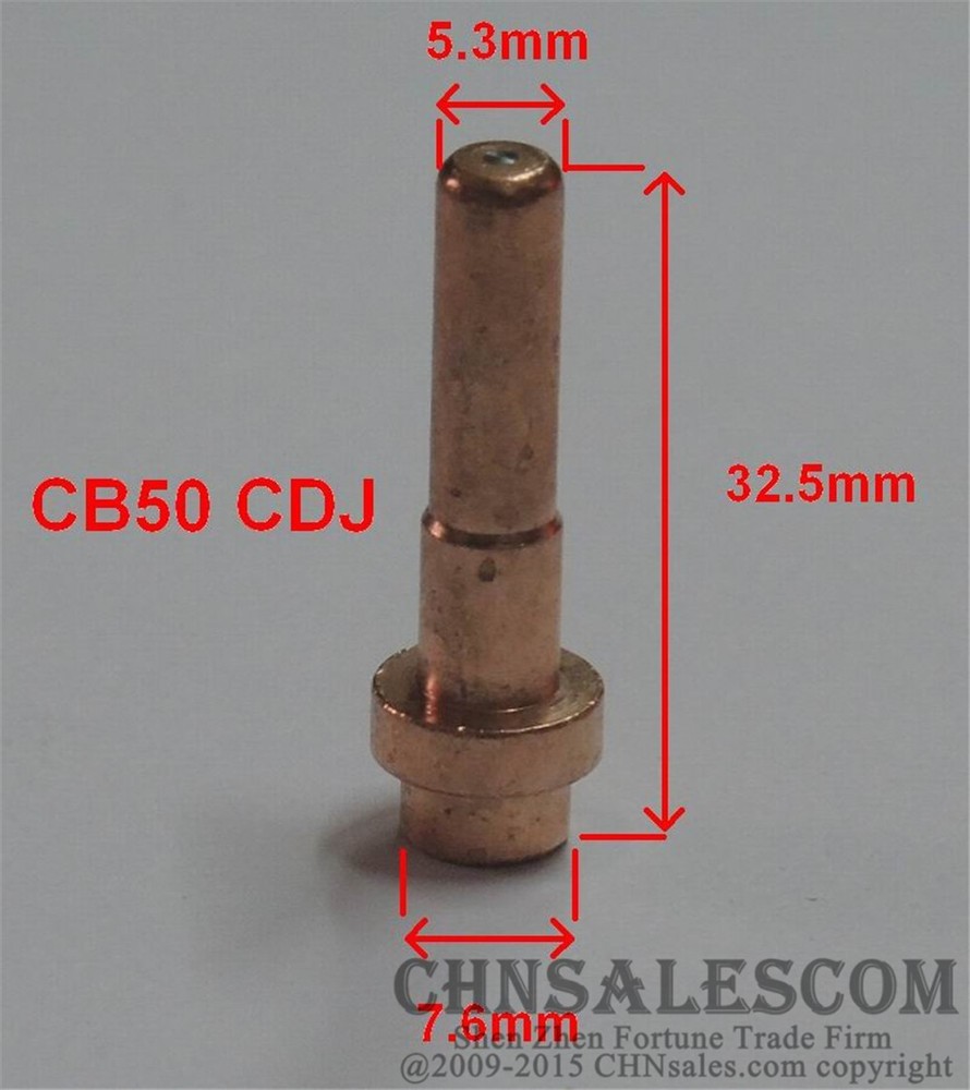 10 PCS CEBORA P50 Plasma Cutter Torch Extended Electrodes Ref.1518