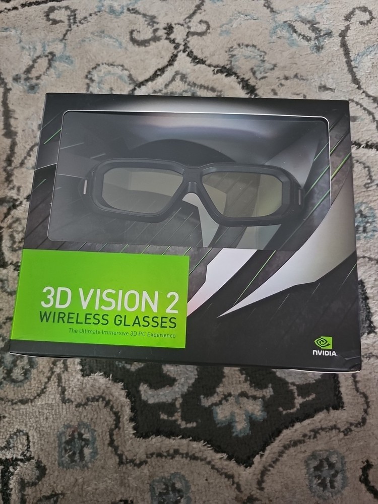 NVIDIA 3D Vision 2 Wireless Glasses -New Unopened Box Immersive 3D PC Experience