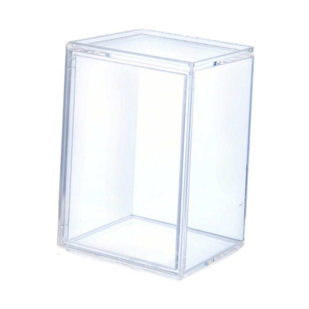 Clear Display Case Doll Display Box Desktop Stackable Dustproof Storage