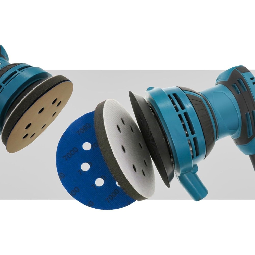 5 Pack 5 Inch Soft Density Interface Pads Hook and Loop Buffers Sanding