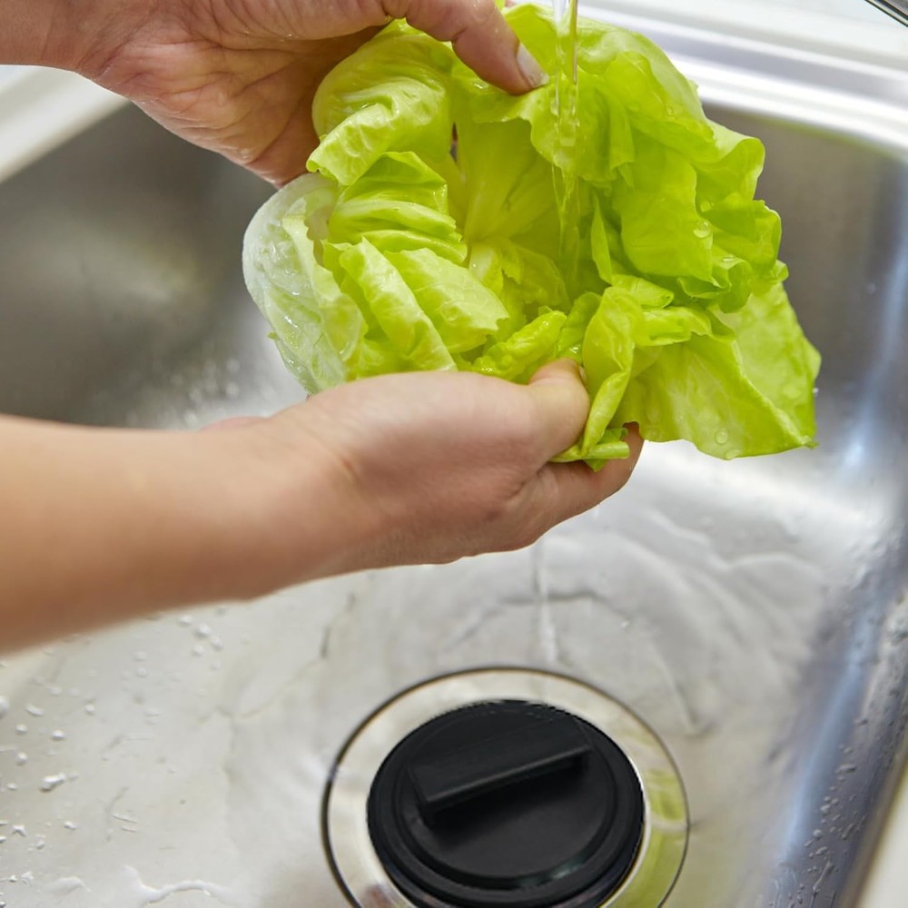 3 Inch Garbage Disposal Splash Guard and Kitchen Sink Stopper, Black