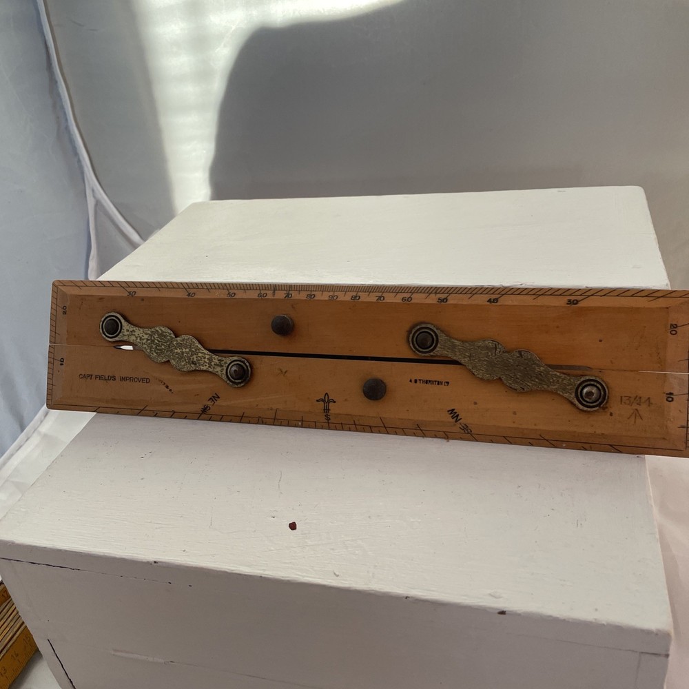 Vintage Capt Fields Improved Parallel Nautical Ruler