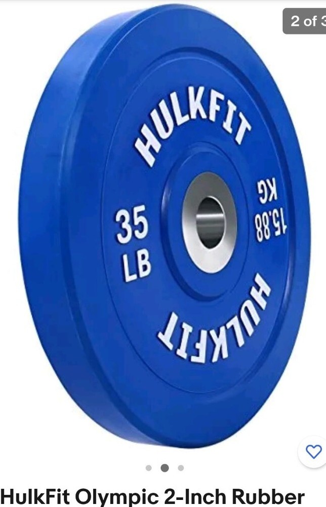 White and Blue 35 lb hulkfit