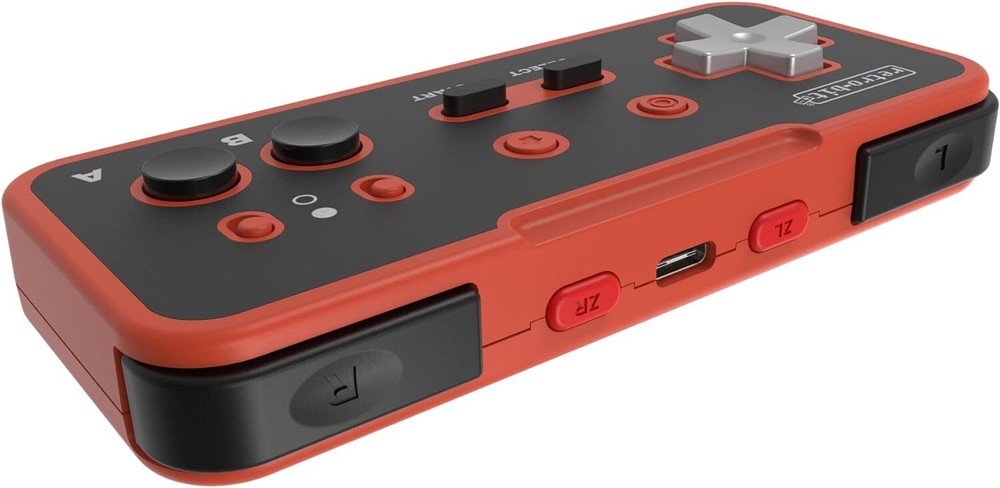 Retro-Bit Origin8 2.4 GHz Wireless Controller for Nintendo NES/Switch/PC - Red