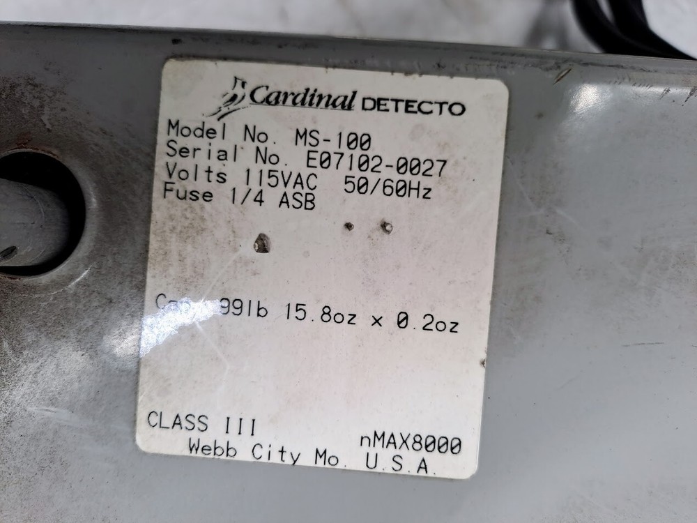 Cardinal Detecto Commercial Scales MS-100