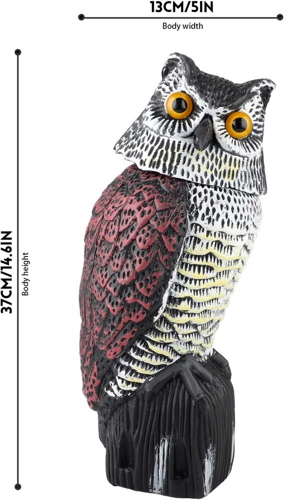 Versatile Owl Statue Decoy: A Stylish Solution for Bird Control & Garden Decor