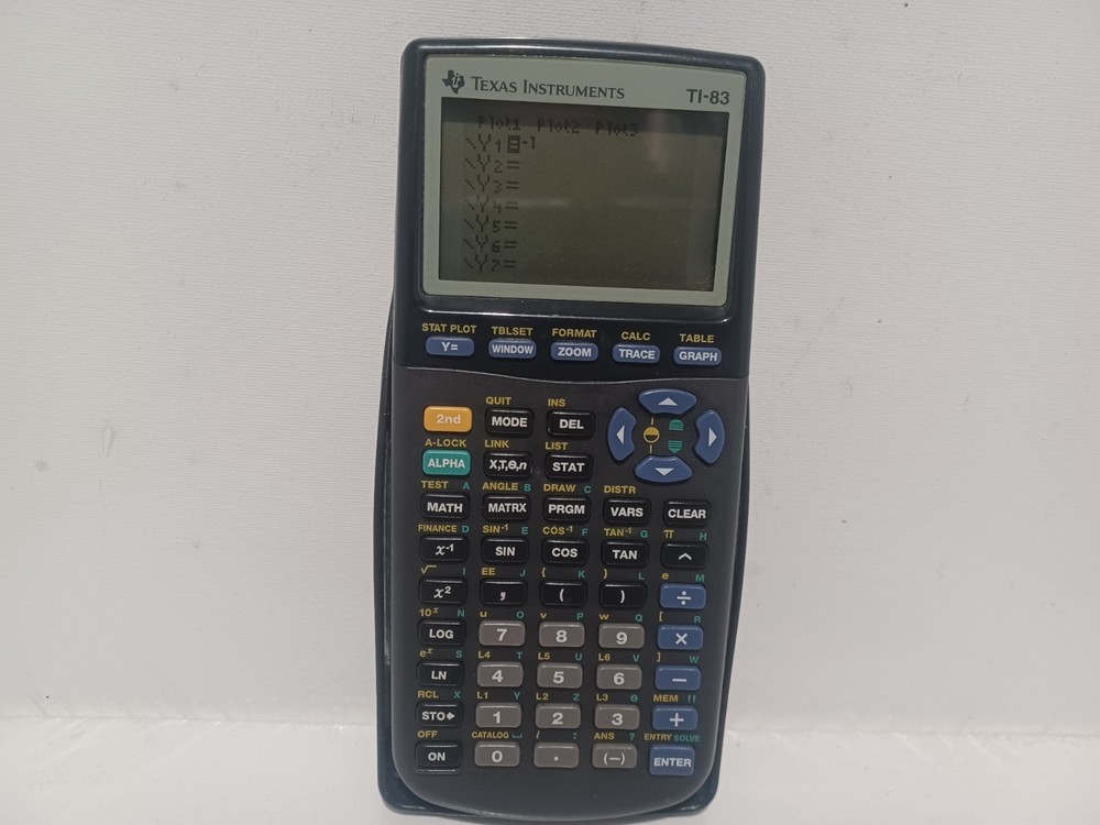 Texas Instruments TI-83 Graphing Calculator With Cover Works No Issues