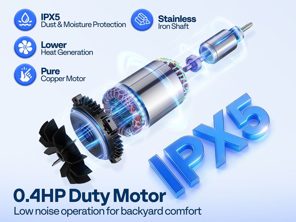 12'' Sand Filter Pump 3168GPH 0.4HP Above Ground Pool Filter System 6-Way Timer